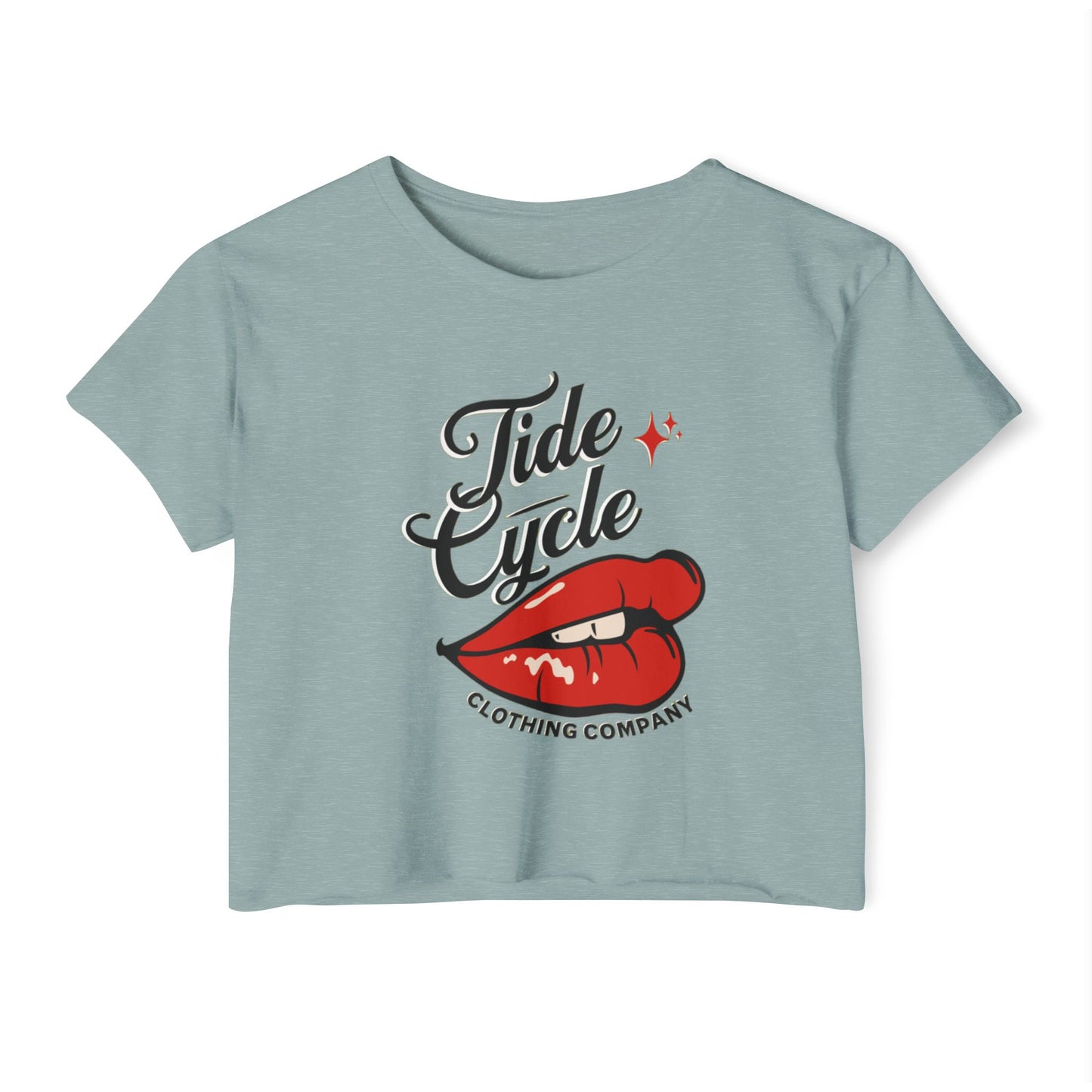 TIDECYCLE LIPS - SOFT, LIGHTWEIGHT CROP TOP