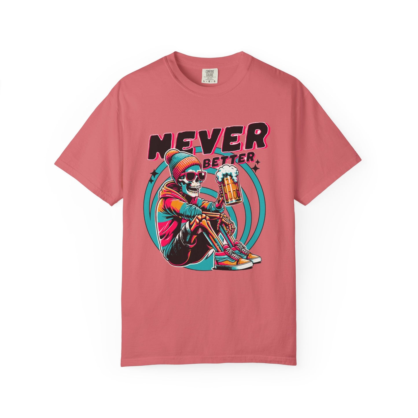 Skeleton Graphic T-shirt - Never Better Design