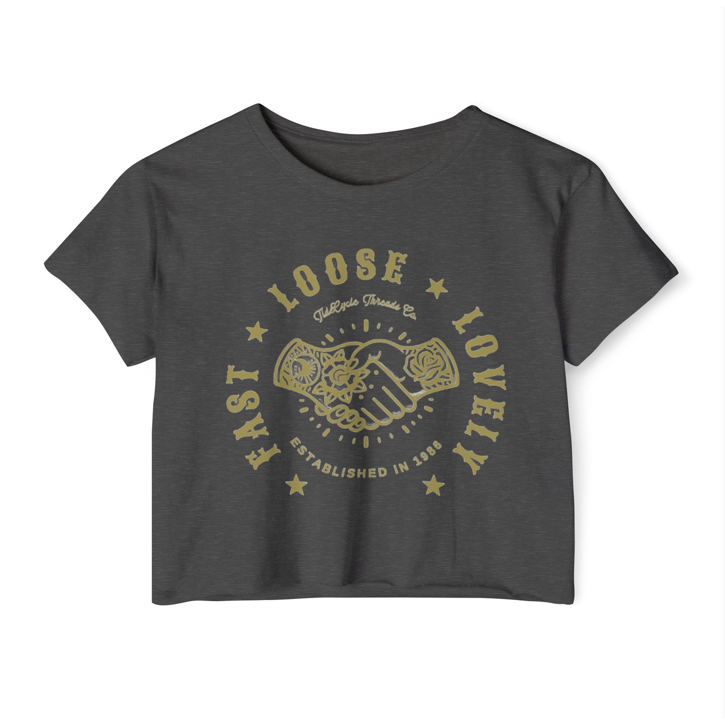 FAST, LOOSE, LOVELY - SOFT, LIGHTWEIGHT CROP TOP