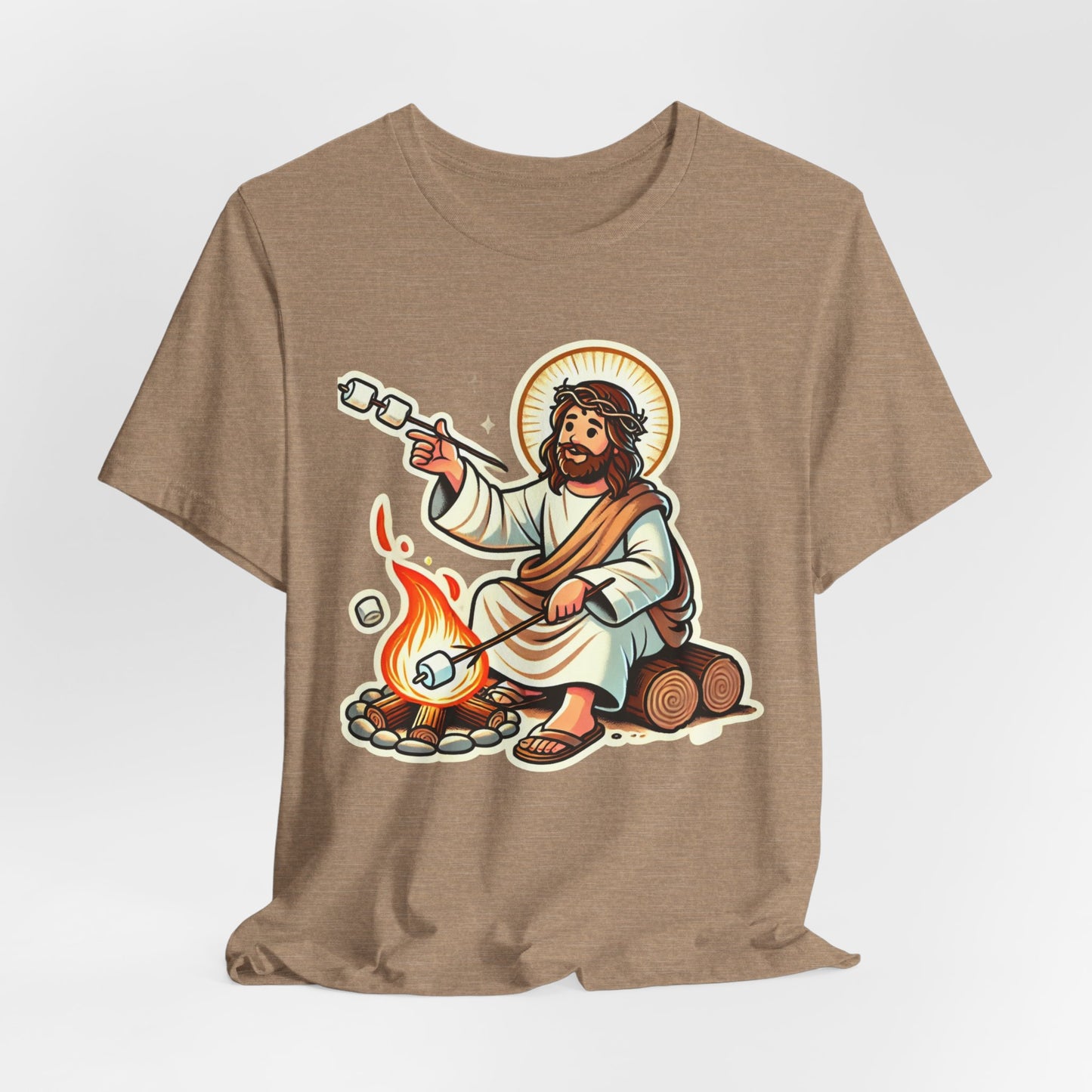 JESUS ROASTING MARSHMALLOWS - ADULT SOFTSTYLE