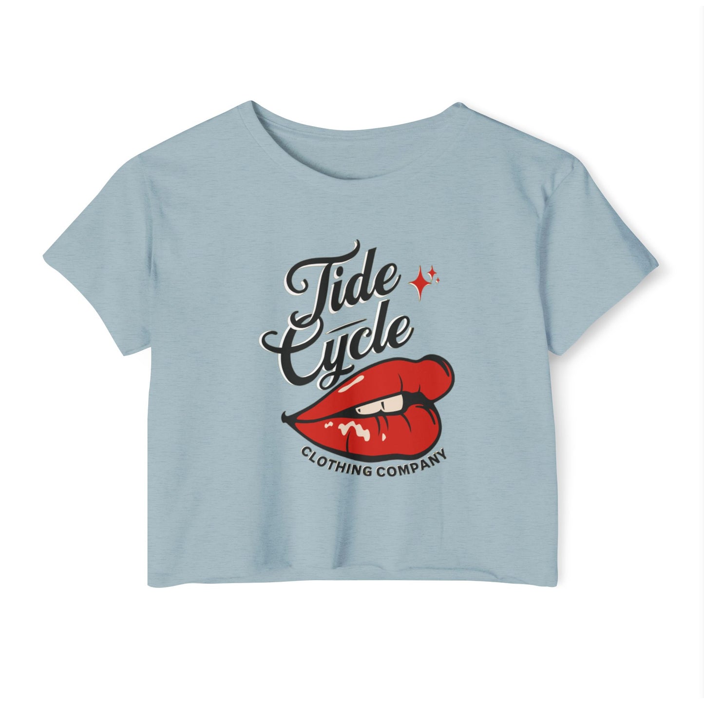 TIDECYCLE LIPS - SOFT, LIGHTWEIGHT CROP TOP