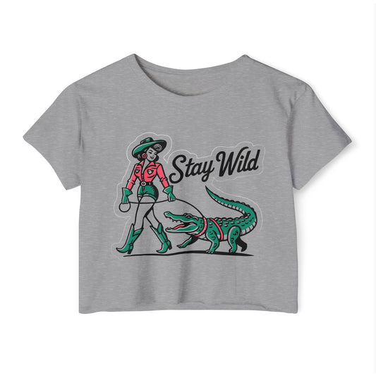 STAY WILD - SOFT, LIGHTWEIGHT CROP TOP