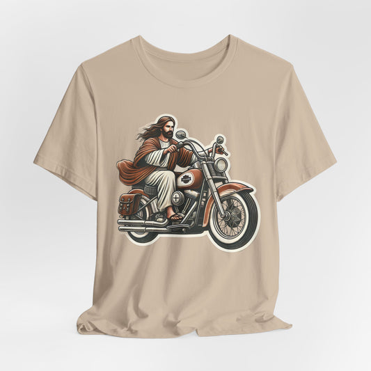 BIKER JESUS - ADULT SOFTSTYLE