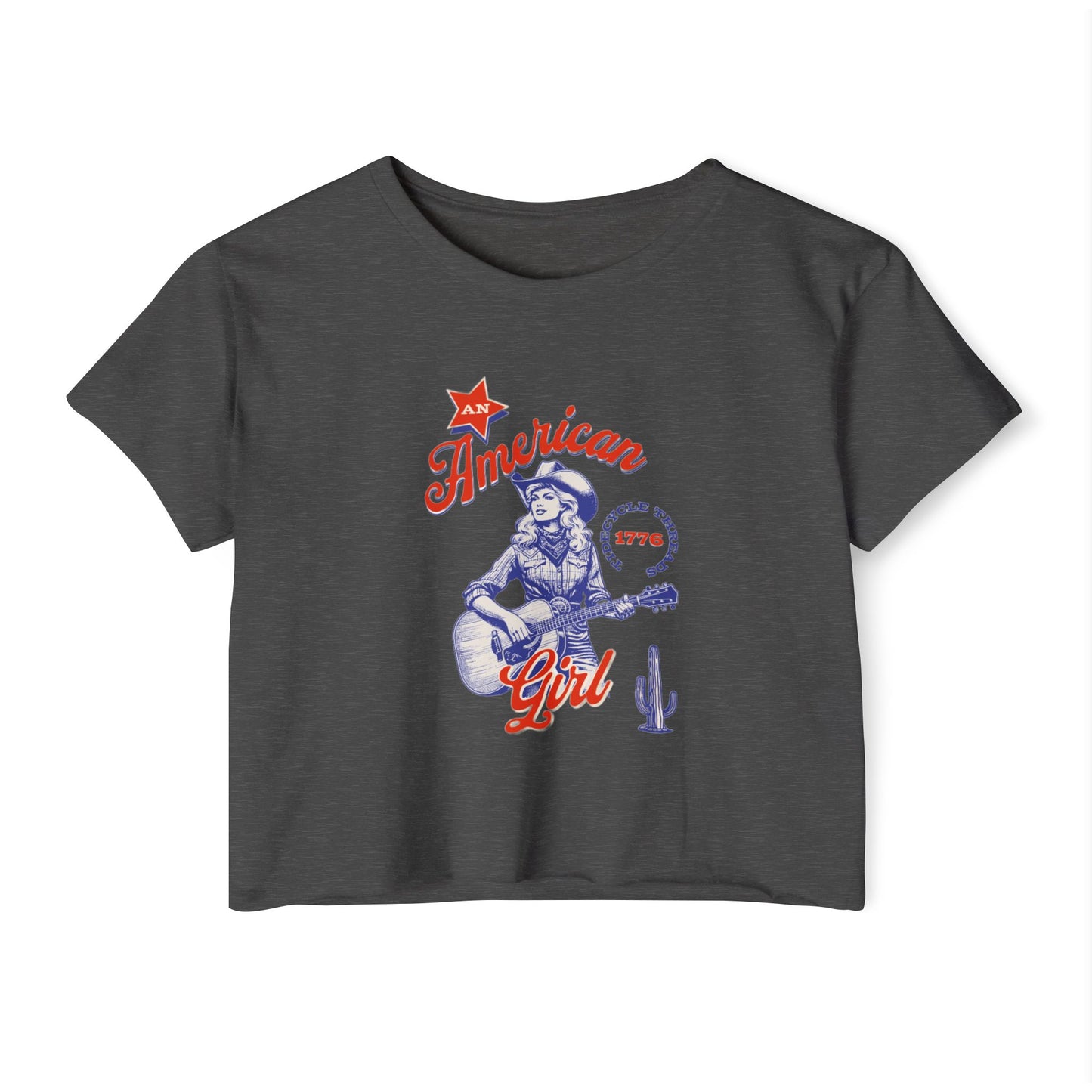 AN AMERICAN GIRL - SOFT, LIGHTWEIGHT CROP TOP