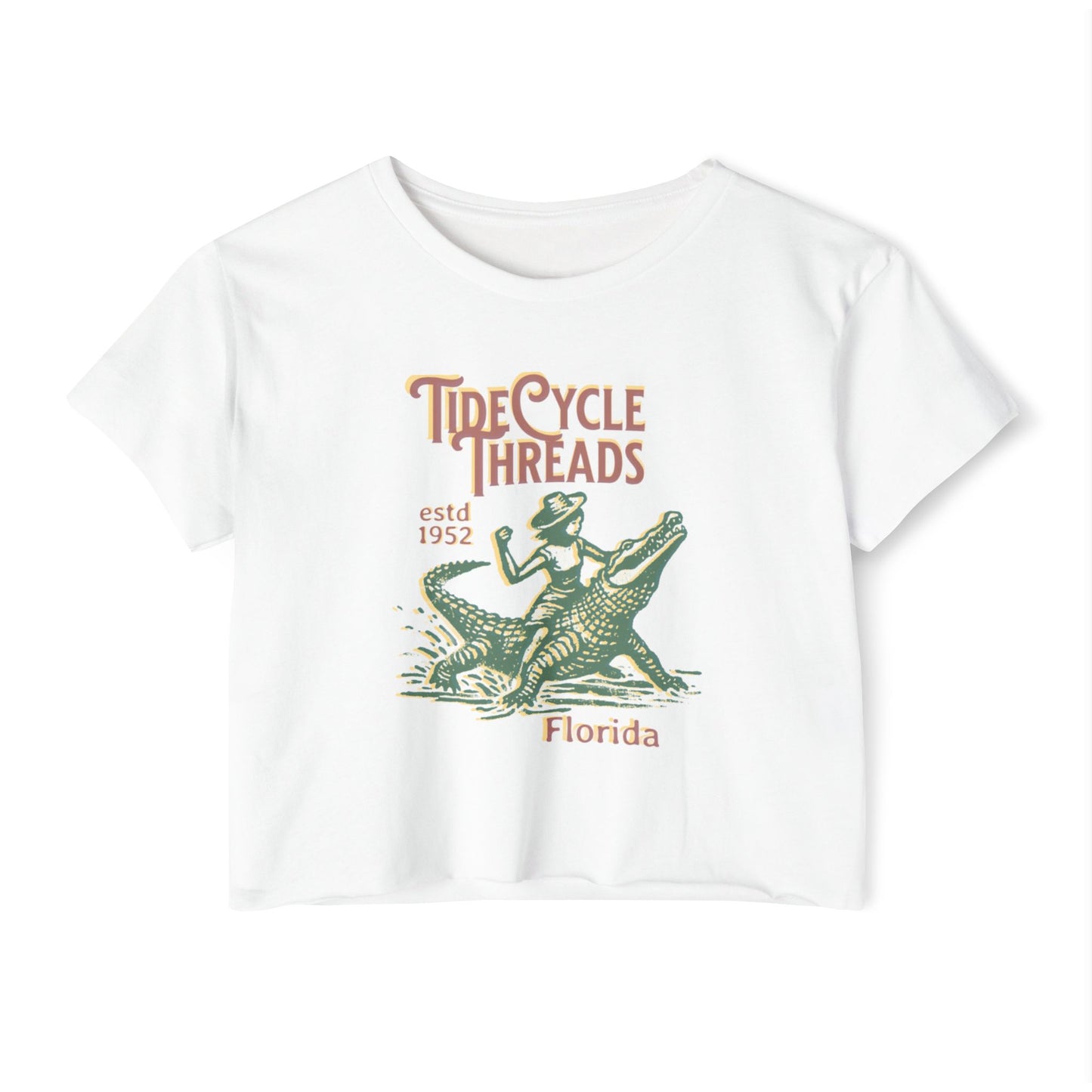 TIDECYCLE THREADS FLORIDA - SOFT, LIGHTWEIGHT CROP TOP
