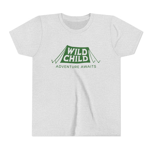 WILD CHILD, ADVENTURE AWAITS - YOUTH SOFTSTYLE