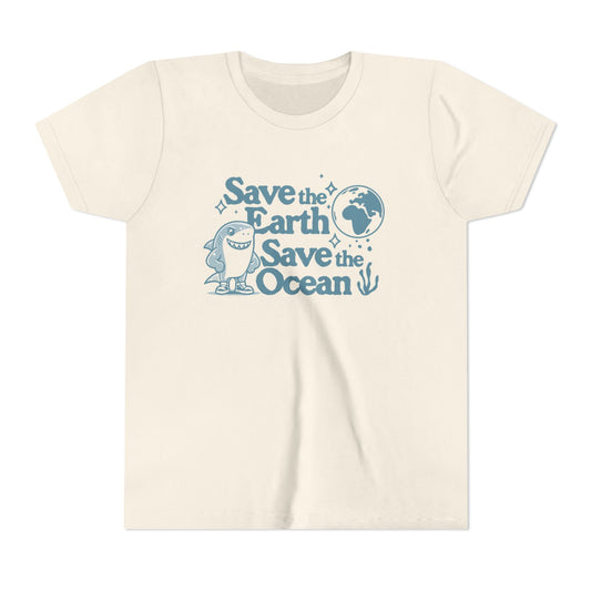 SAVE THE EARTH, SAVE THE OCEAN - YOUTH SOFTSTYLE