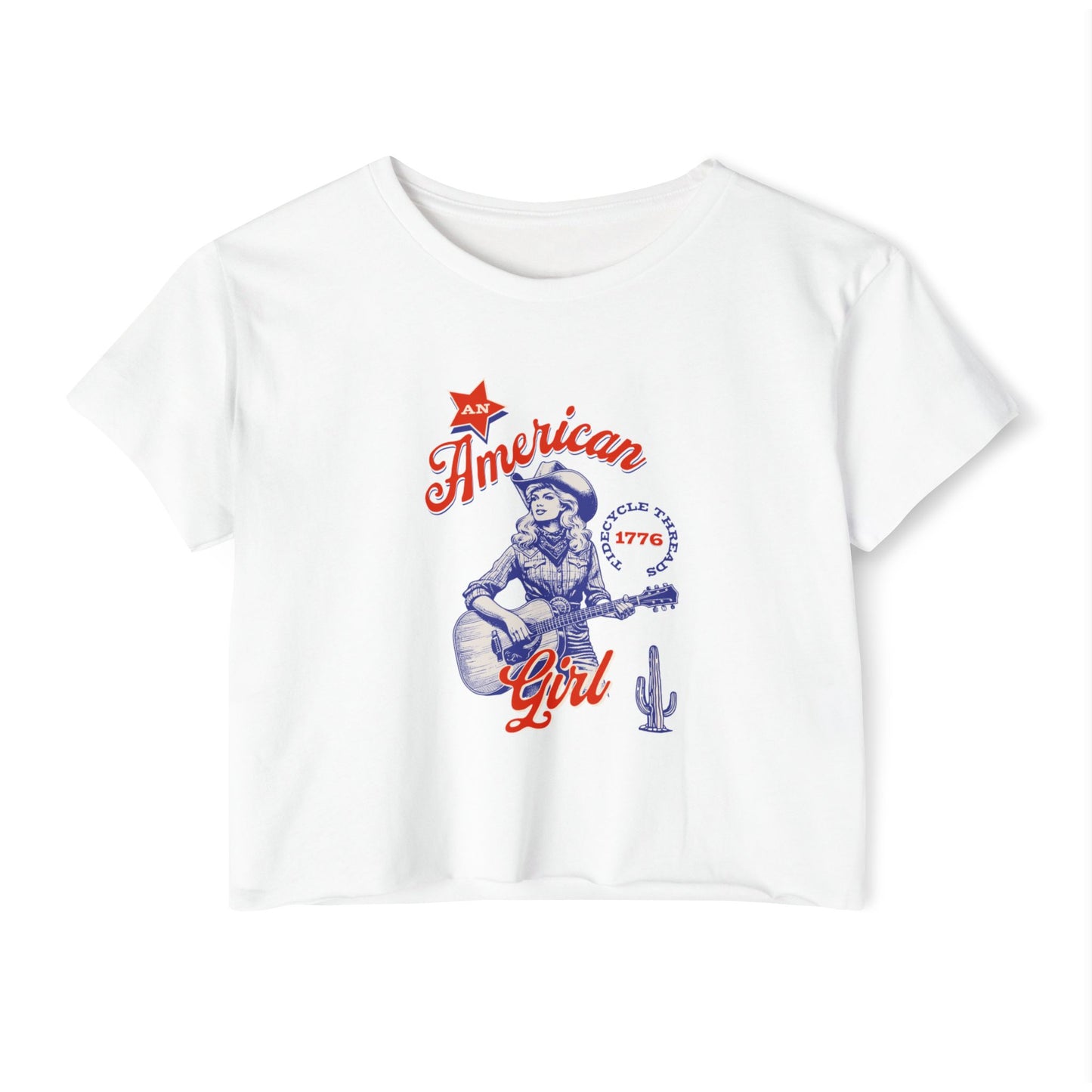 AN AMERICAN GIRL - SOFT, LIGHTWEIGHT CROP TOP
