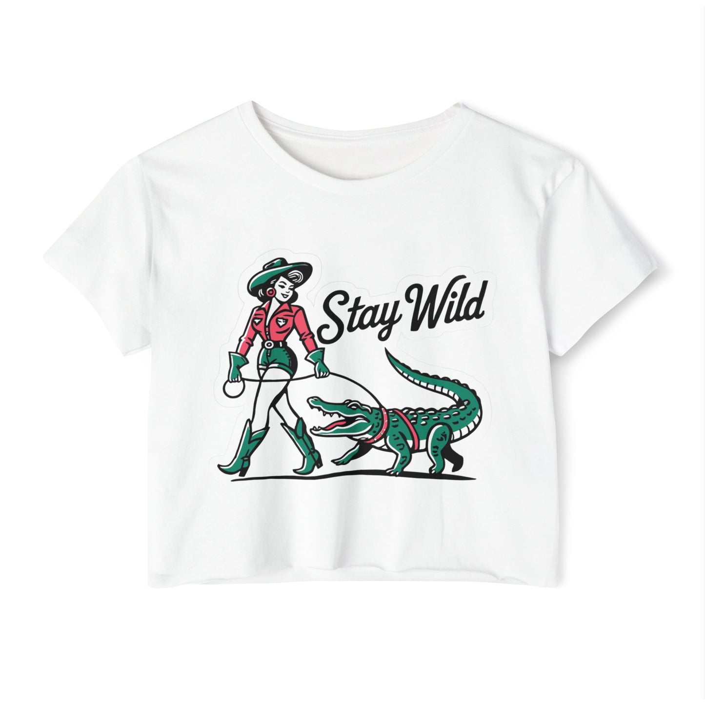STAY WILD - SOFT, LIGHTWEIGHT CROP TOP