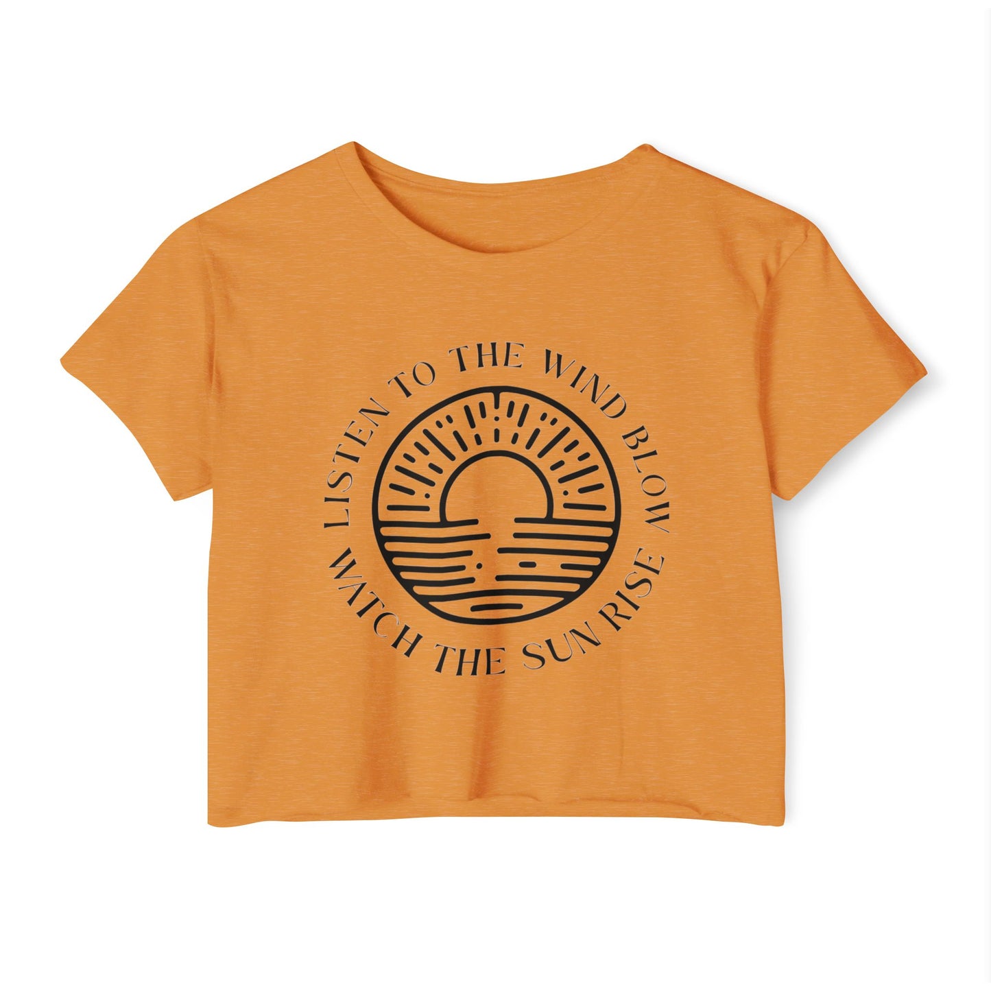LISTEN TO THE WIND BLOW - SOFT, LIGHTWEIGHT CROP TOP