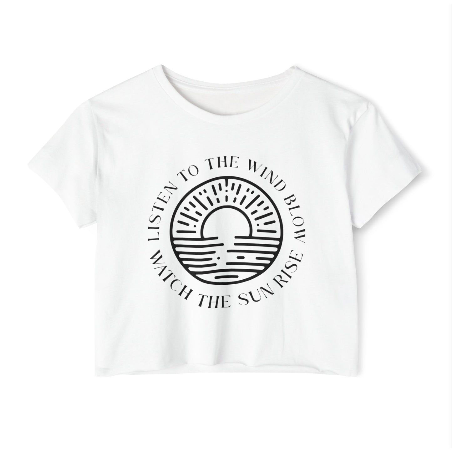 LISTEN TO THE WIND BLOW - SOFT, LIGHTWEIGHT CROP TOP
