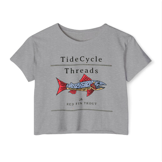 RED FIN TROUT - SOFT, LIGHTWEIGHT CROP TOP