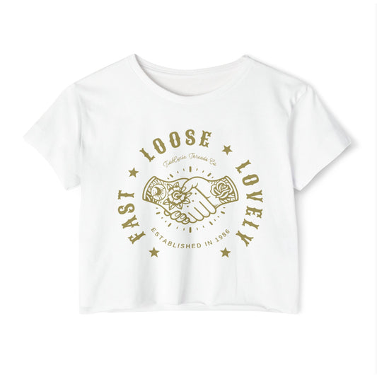 FAST, LOOSE, LOVELY - SOFT, LIGHTWEIGHT CROP TOP