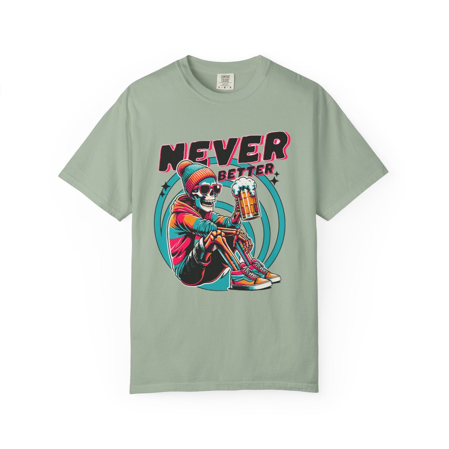 Skeleton Graphic T-shirt - Never Better Design