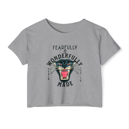 FEARFULLY AND WONDERFULLY MADE - SOFT, LIGHTWEIGHT CROP TOP