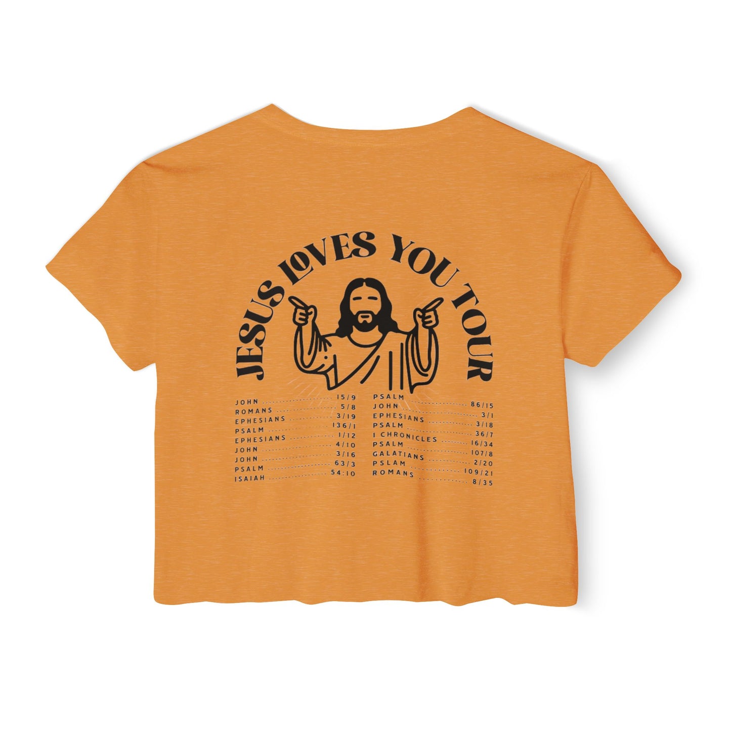 JESUS LOVES YOU TOUR - SOFT, LIGHTWEIGHT CROP TOP