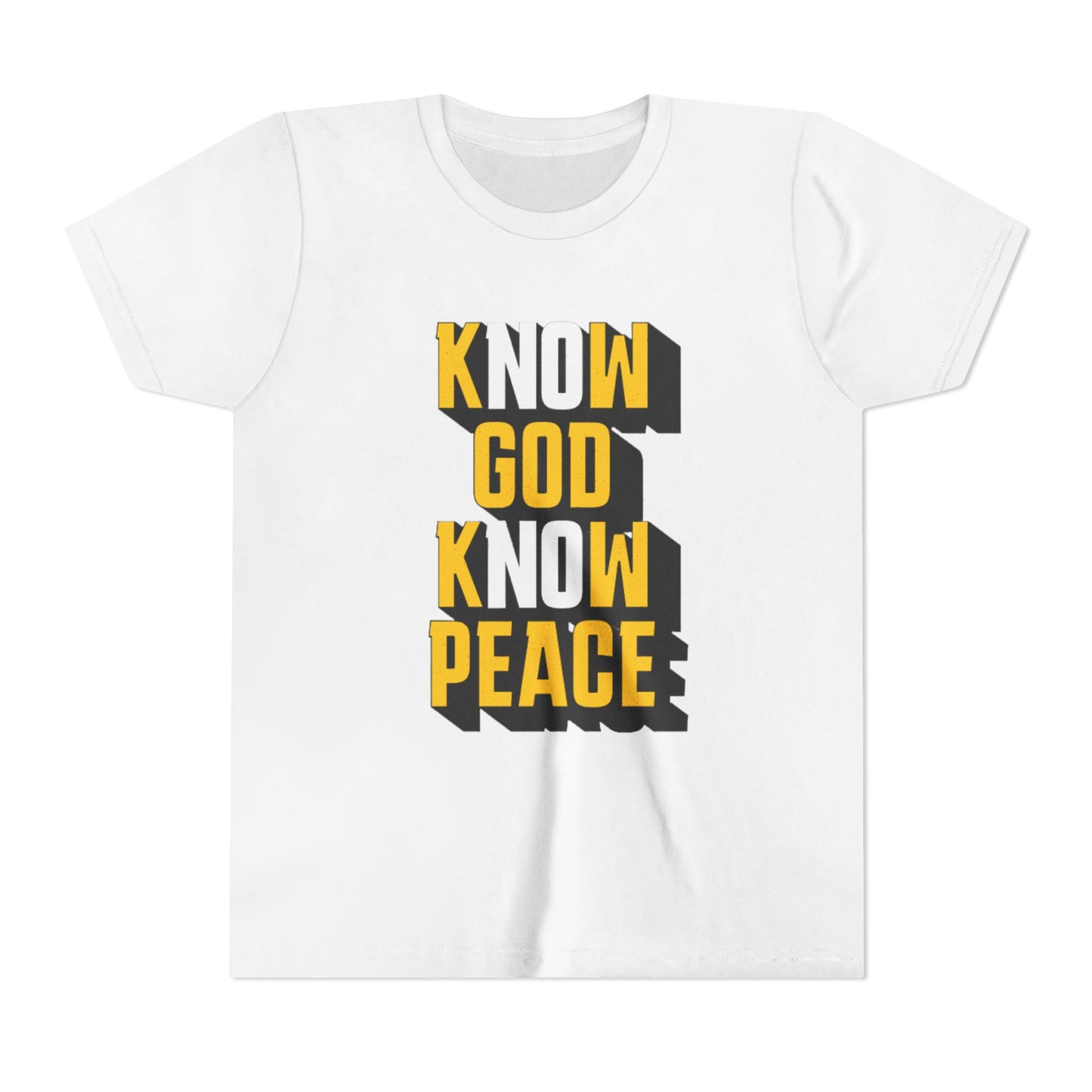 KNOW GOD, KNOW PEACE YELLOW - YOUTH SOFTSTYLE