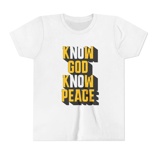 KNOW GOD, KNOW PEACE YELLOW - YOUTH SOFTSTYLE