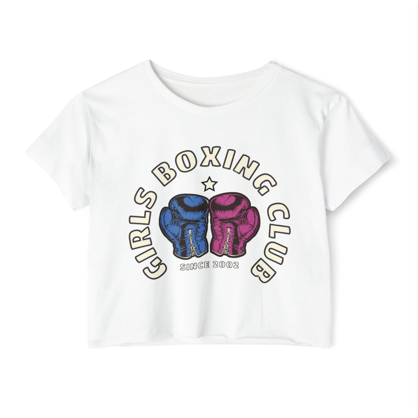 GIRLS BOXING CLUB - SOFT, LIGHTWEIGHT CROP TOP
