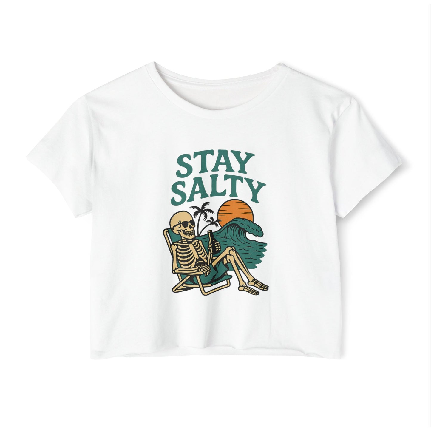 STAY SALTY - SOFT, LIGHTWEIGHT CROP TOP