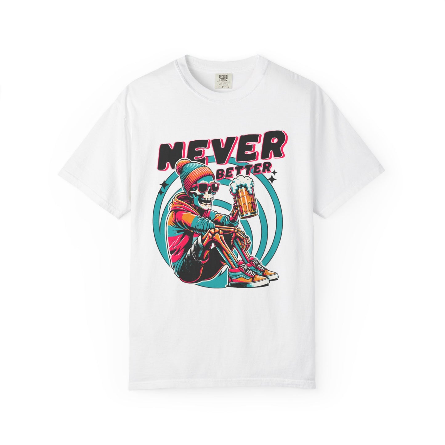 Skeleton Graphic T-shirt - Never Better Design