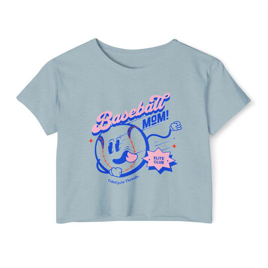 BASEBALL MOM - SOFT, LIGHTWEIGHT CROP TOP