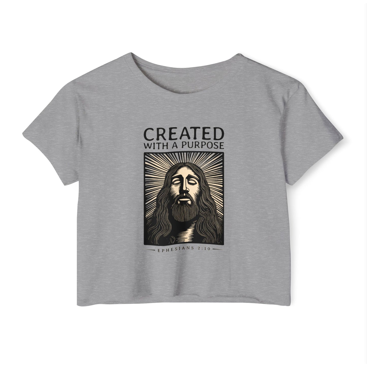 CREATED WITH A PURPOSE - SOFT, LIGHTWEIGHT CROP TOP