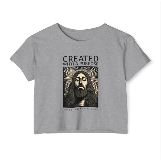 CREATED WITH A PURPOSE - SOFT, LIGHTWEIGHT CROP TOP