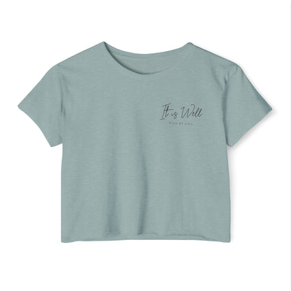 IT IS WELL - SOFT, LIGHTWEIGHT CROP TOP
