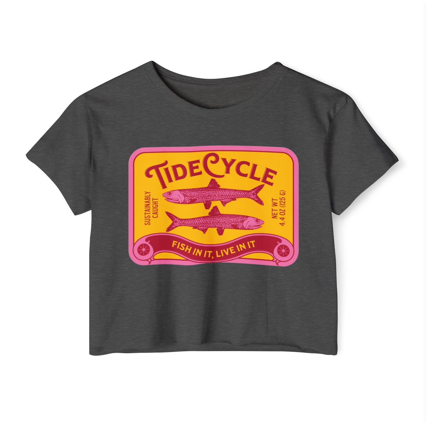 TIDECYCLE SARDINES - SOFT, LIGHTWEIGHT CROP TOP