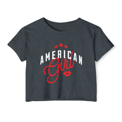 AMERICAN GIRL - SOFT, LIGHTWEIGHT CROP TOP