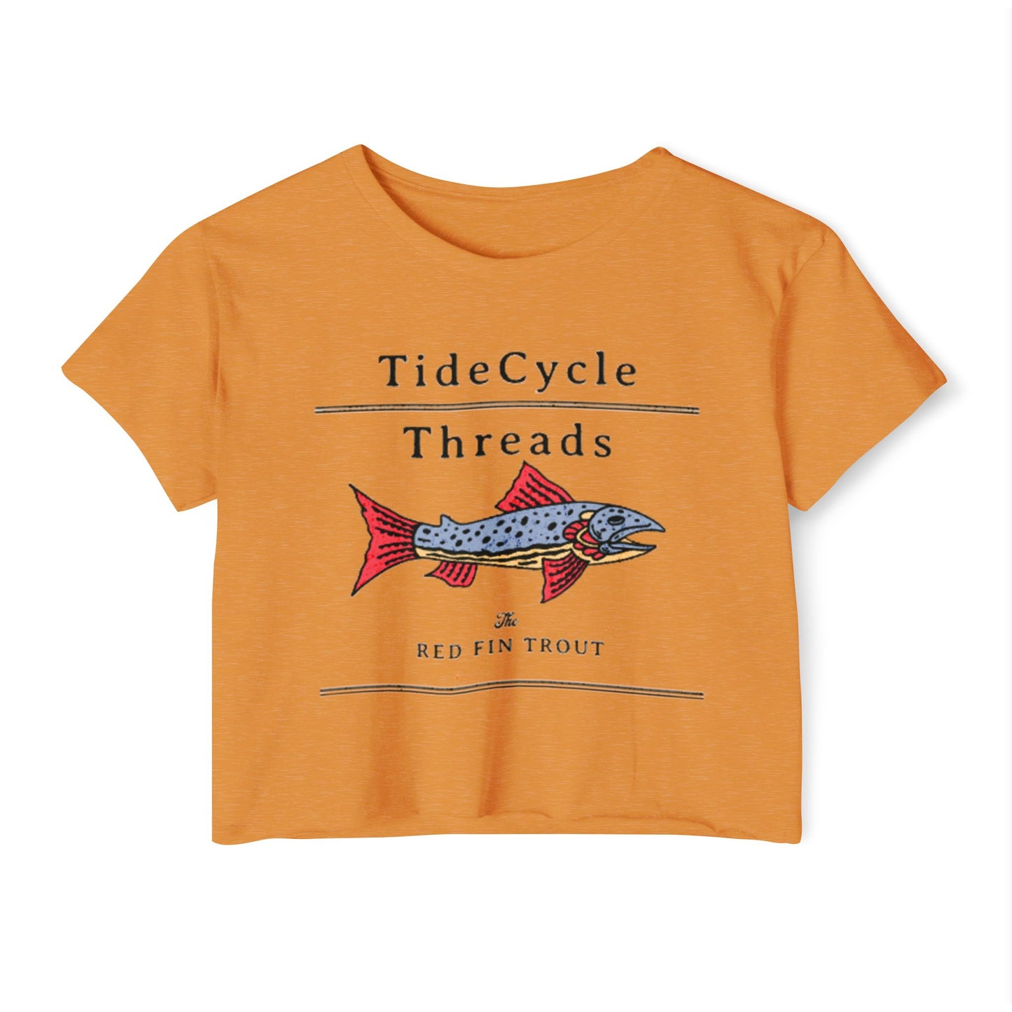 RED FIN TROUT - SOFT, LIGHTWEIGHT CROP TOP