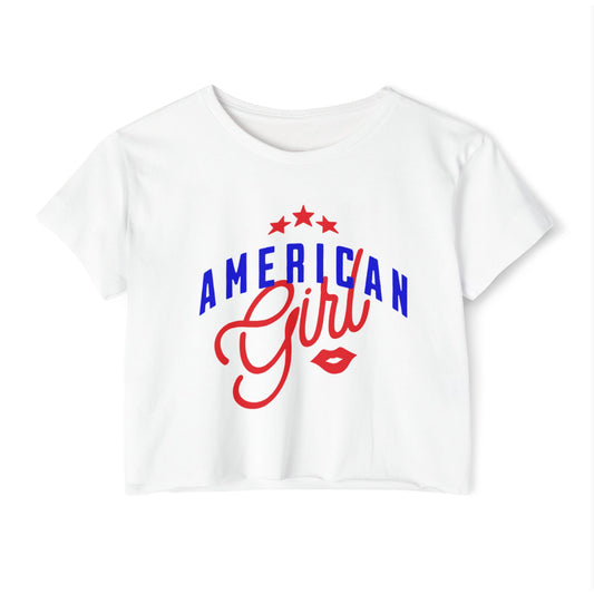 AMERICAN GIRL - SOFT, LIGHTWEIGHT CROP TOP