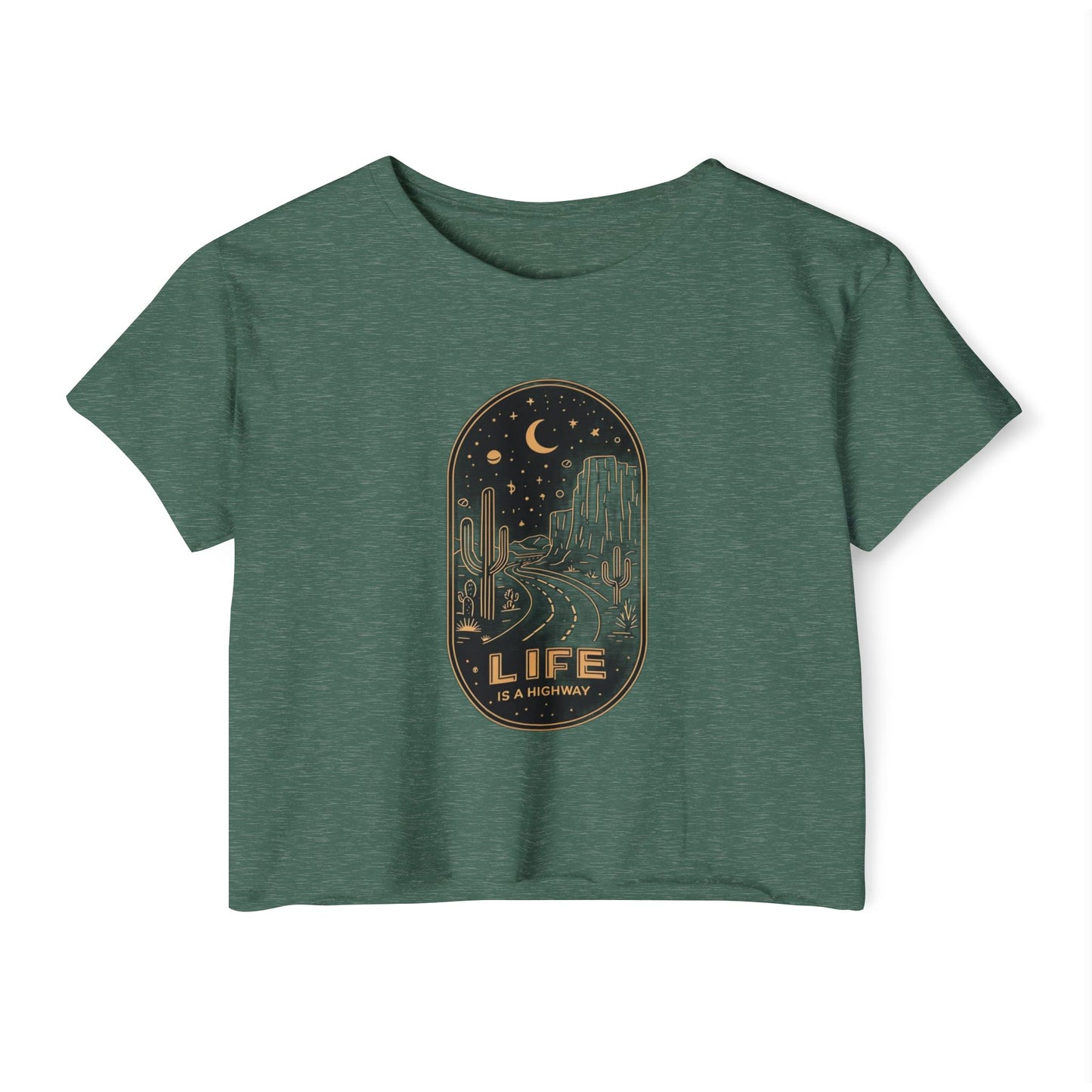 LIFE IS A HIGHWAY - SOFT, LIGHTWEIGHT CROP TOP