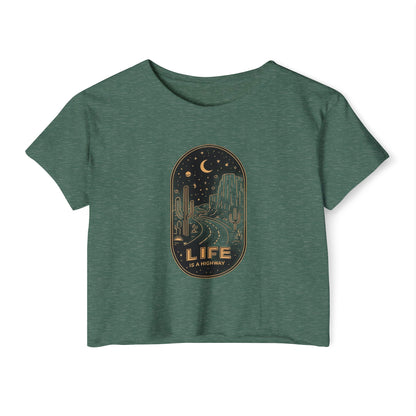 LIFE IS A HIGHWAY - SOFT, LIGHTWEIGHT CROP TOP
