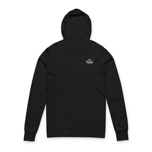 Find Your Wave Skeleton Surfing Unisex Hooded Long Sleeve Tee
