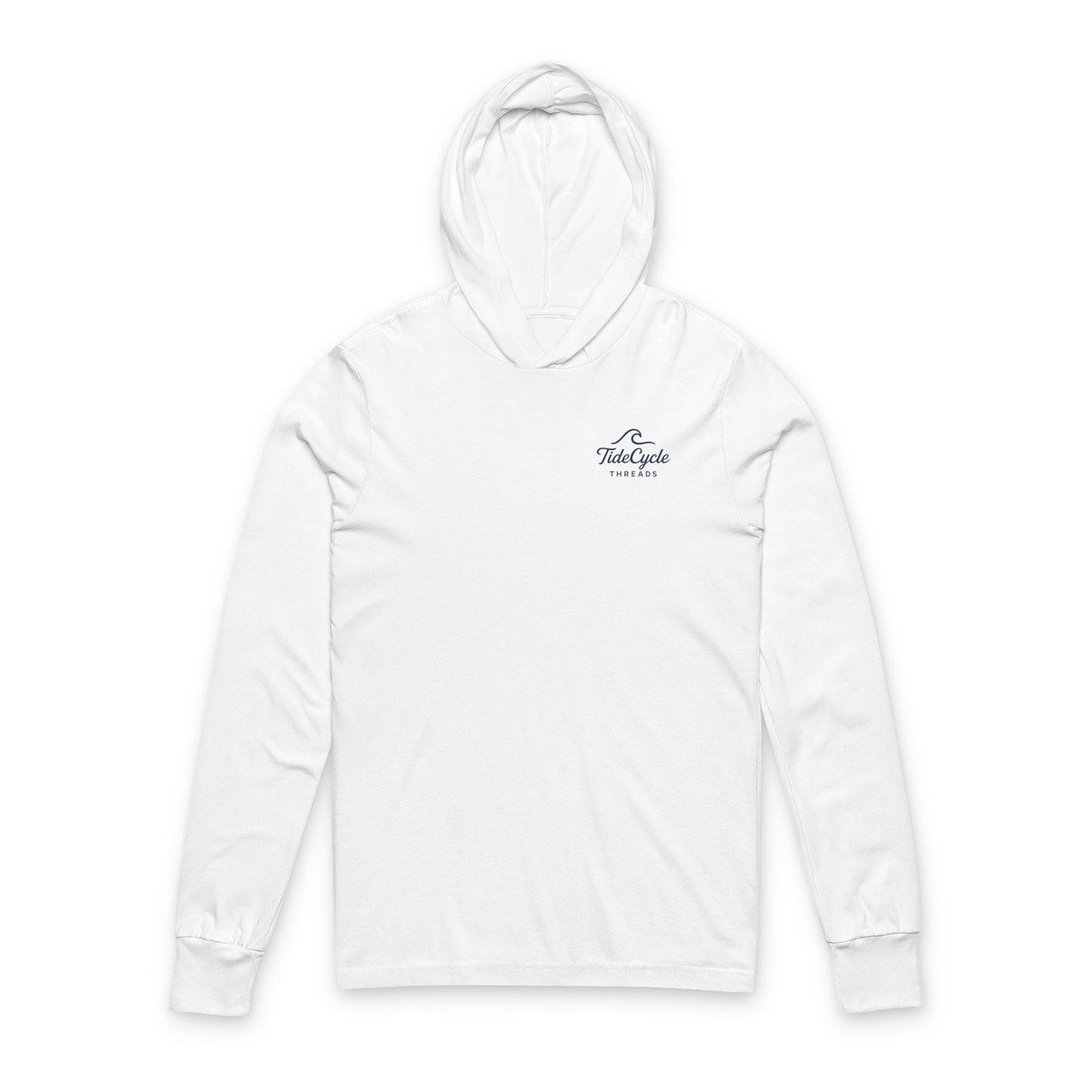 Unisex Hooded Long Sleeve Tee - ‘Fish In It, Live In It’ - Perfect for Fishing Enthusiasts & Ocean Lovers