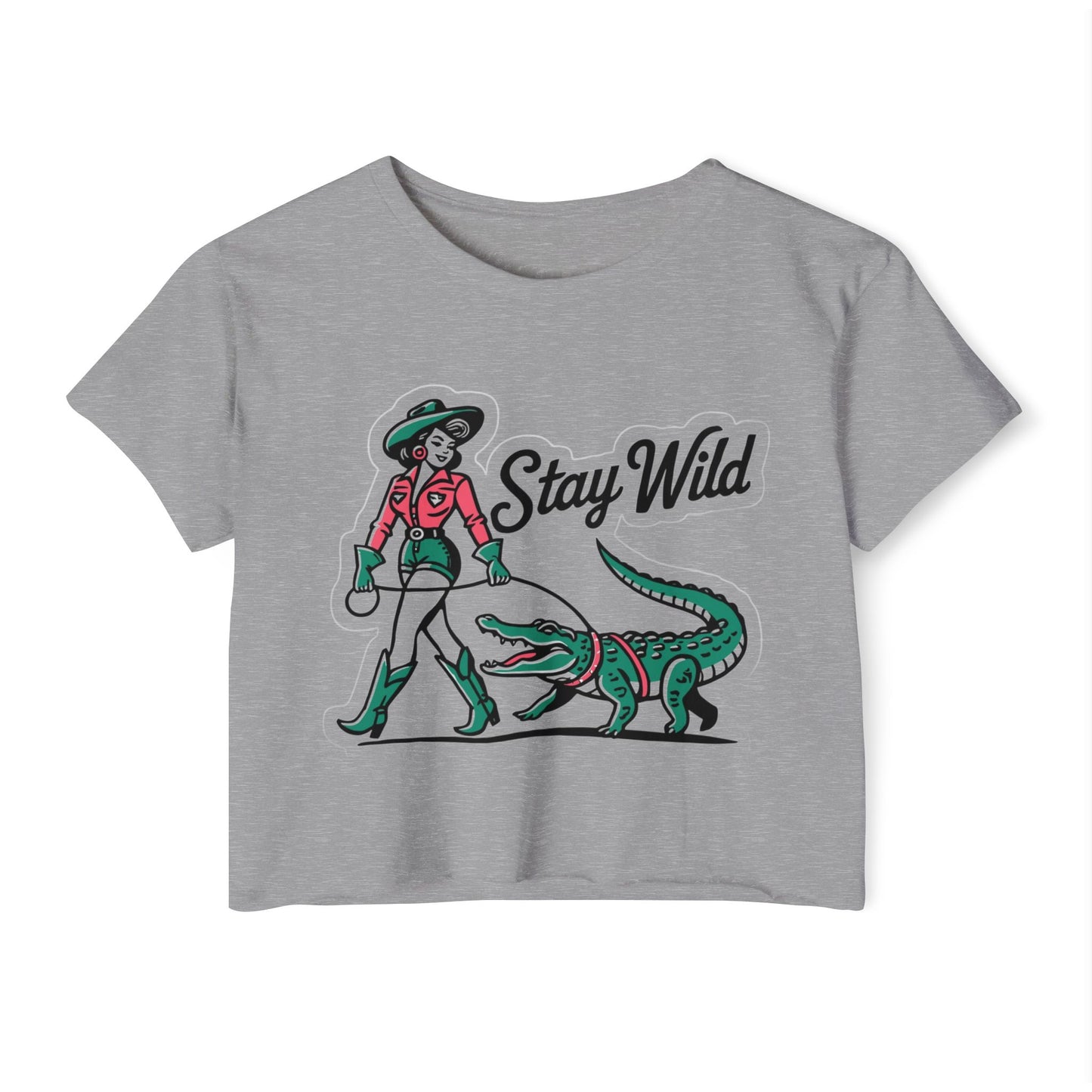 STAY WILD - SOFT, LIGHTWEIGHT CROP TOP