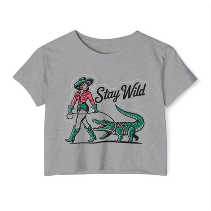 STAY WILD - SOFT, LIGHTWEIGHT CROP TOP