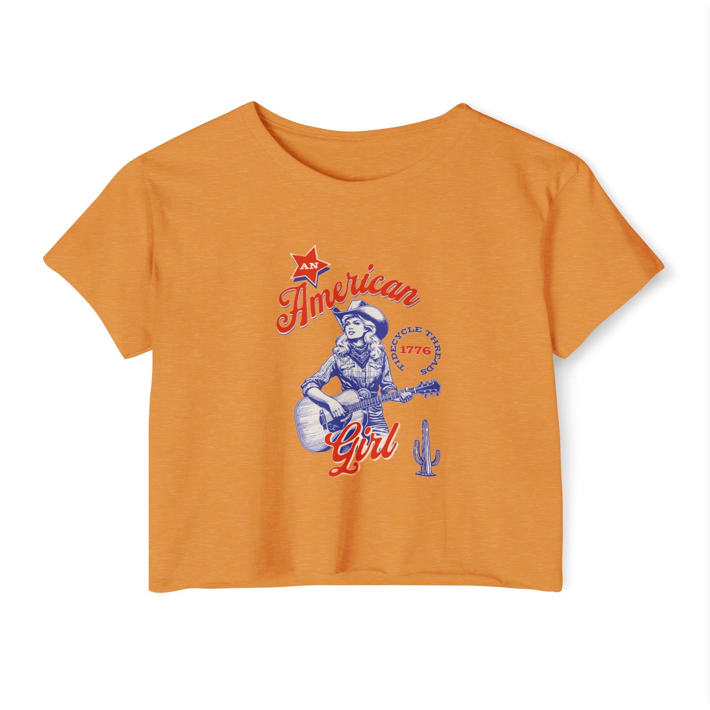 AN AMERICAN GIRL - SOFT, LIGHTWEIGHT CROP TOP