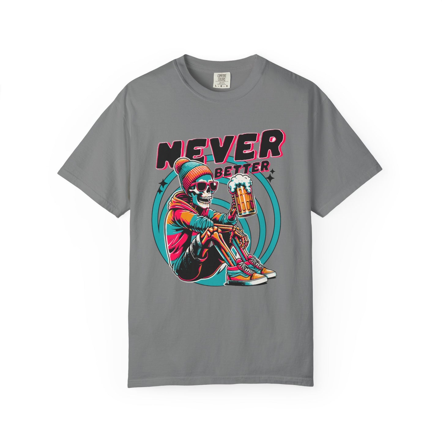 Skeleton Graphic T-shirt - Never Better Design