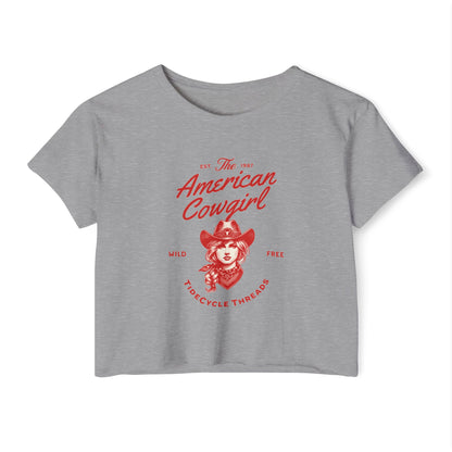 AMERICAN COWGIRL - SOFT, LIGHTWEIGHT CROP TOP