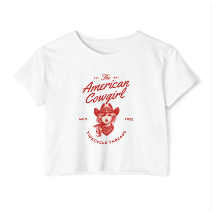 AMERICAN COWGIRL - SOFT, LIGHTWEIGHT CROP TOP