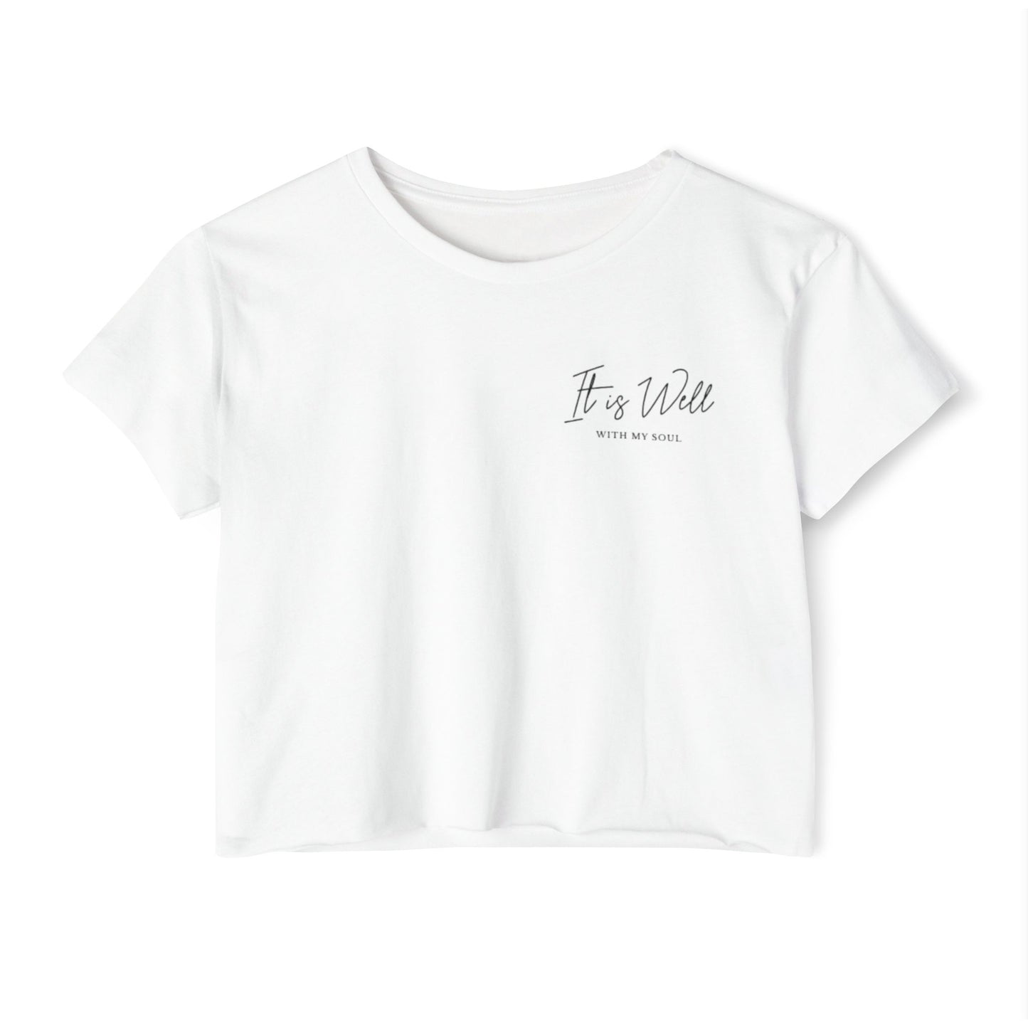 IT IS WELL - SOFT, LIGHTWEIGHT CROP TOP