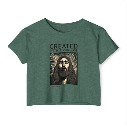 CREATED WITH A PURPOSE - SOFT, LIGHTWEIGHT CROP TOP