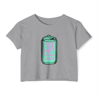 RETRO SODA CAN, TIDECYCLE - SOFT, LIGHTWEIGHT CROP TOP