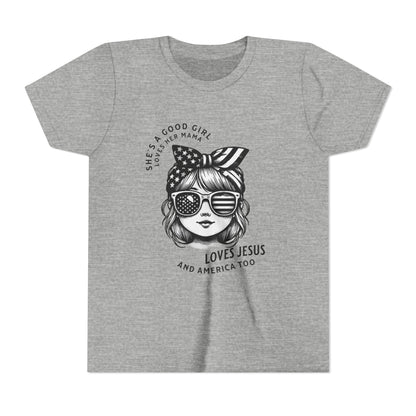 LOVES JESUS AND AMERICA TOO - YOUTH SOFTSTYLE
