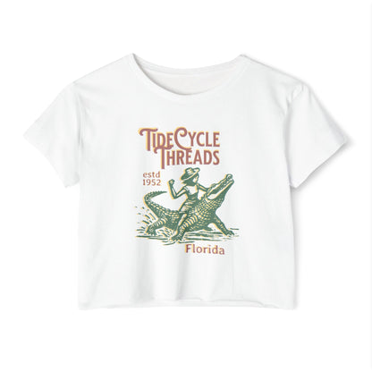 TIDECYCLE THREADS FLORIDA - SOFT, LIGHTWEIGHT CROP TOP