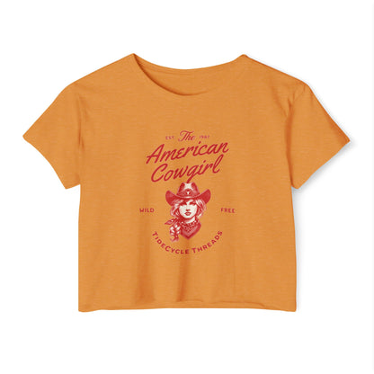 AMERICAN COWGIRL - SOFT, LIGHTWEIGHT CROP TOP