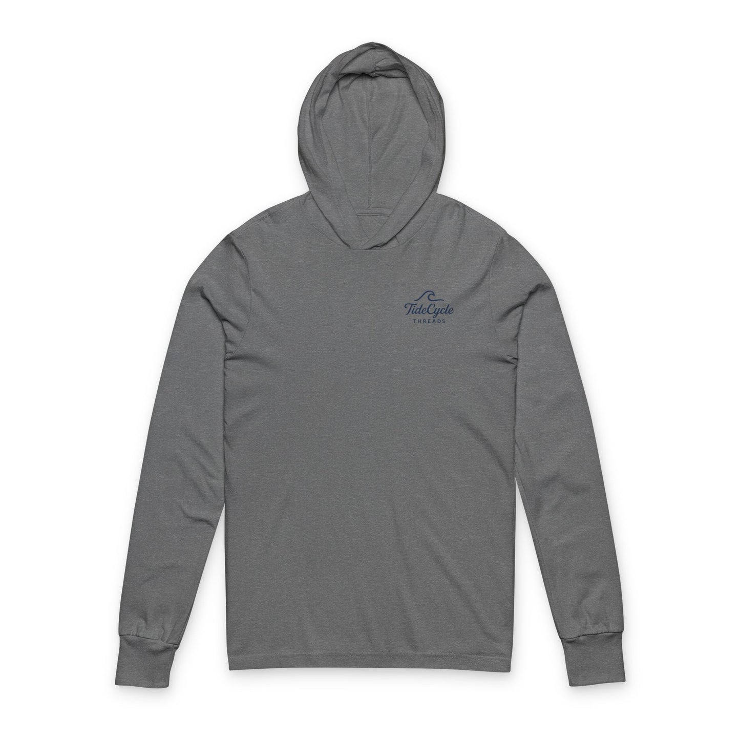 Unisex Hooded Long Sleeve Tee - ‘Fish In It, Live In It’ - Perfect for Fishing Enthusiasts & Ocean Lovers